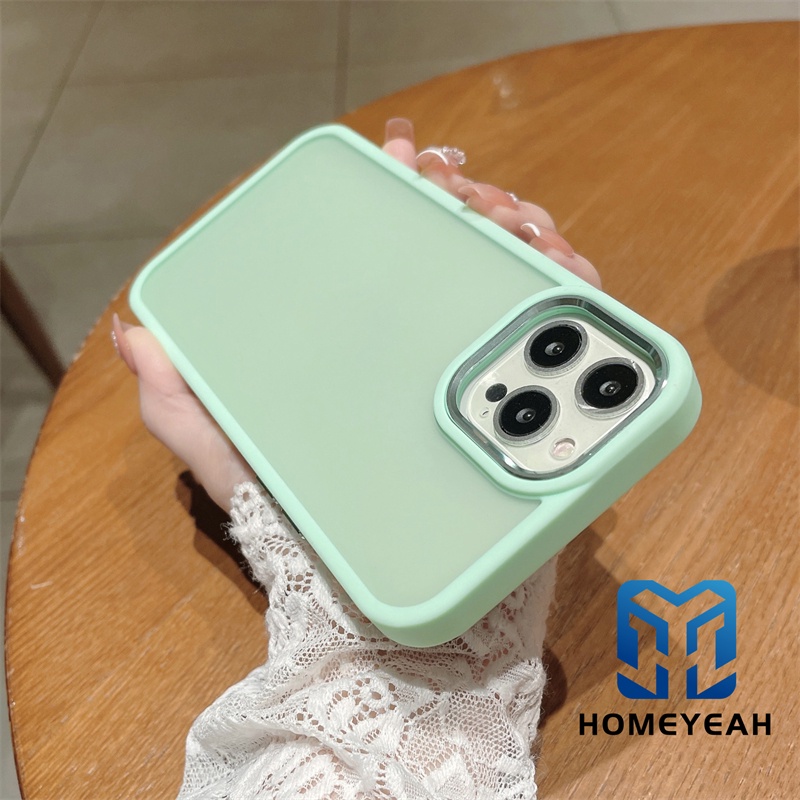 Ốp Điện Thoại Cứng Mặt Nhám Chống Sốc/Rơi/Vân Tay Cho iPhone 11 12 13 Pro Max ip11