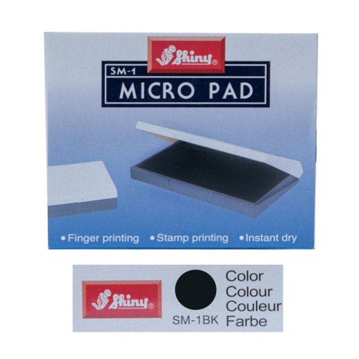 Hộp dấu lăn tay SM1 - Tampon lăn tay Shiny SM-1,Dùng lăn tay điểm chỉ trên hộp đồng, chứng từ quan trọng yêu cầu lăn tay