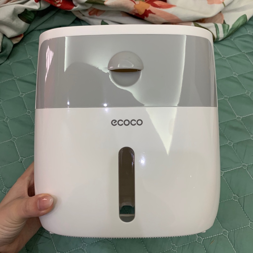[Chính Hãng] Hộp Đựng Giấy Vệ Sinh Đa Năng 2 Ngăn ECOCO Cao Cấp, Dán Tường Chống Thấm Nước , Siêu Dính, Bám Chắc Chắn