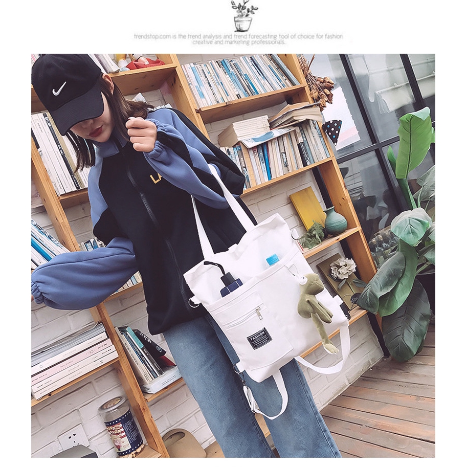 Túi Xách Nữ Vải Canvas Cỡ Lớn Thời Trang Hàn Quốc Xinh Xắn
