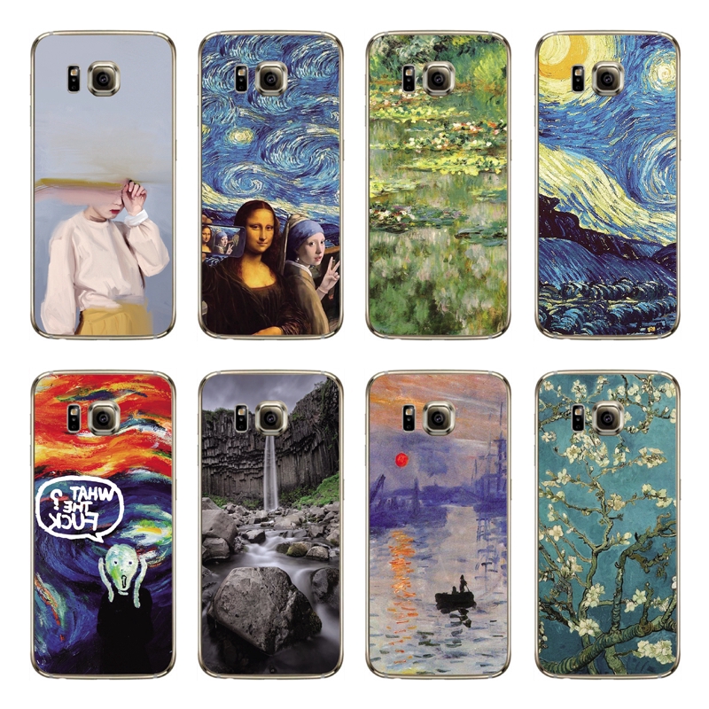 Ốp điện thoại TPU mềm hình vẽ Van Gogh cho Samsung Galaxy S6 Edge Plus /S5 /S4/i9600 /i9500