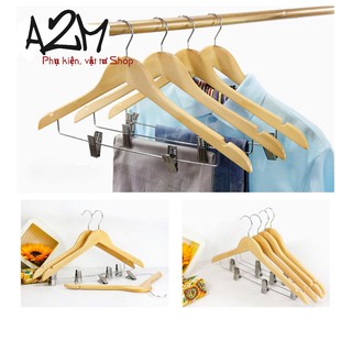 Móc kẹp tam giác, móc gỗ sơn PU bóng bền đẹp