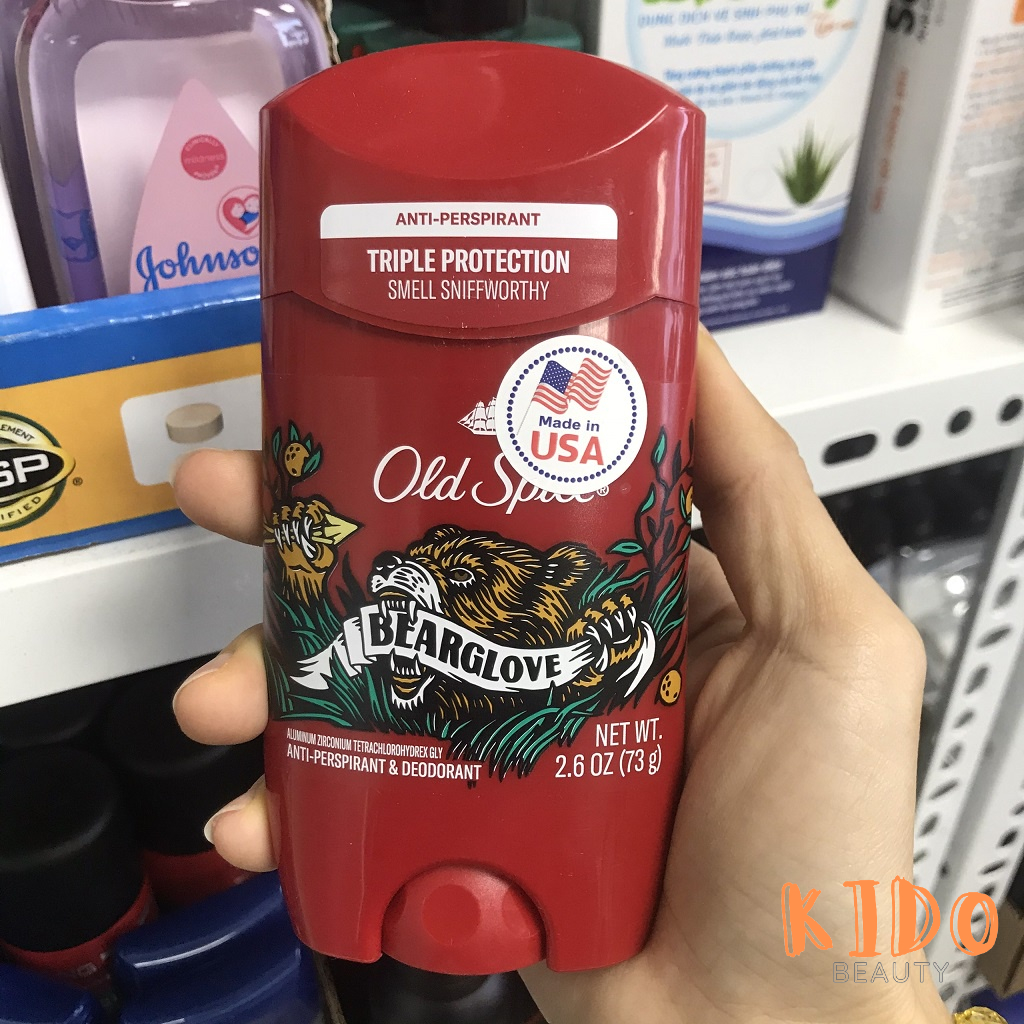 Lăn nách nam OLD SPICE Pure Sport High 85g / Sáp khử mùi nam hiệu cánh buồm đỏ fiji/timber/worfthorn/bearglove 73g