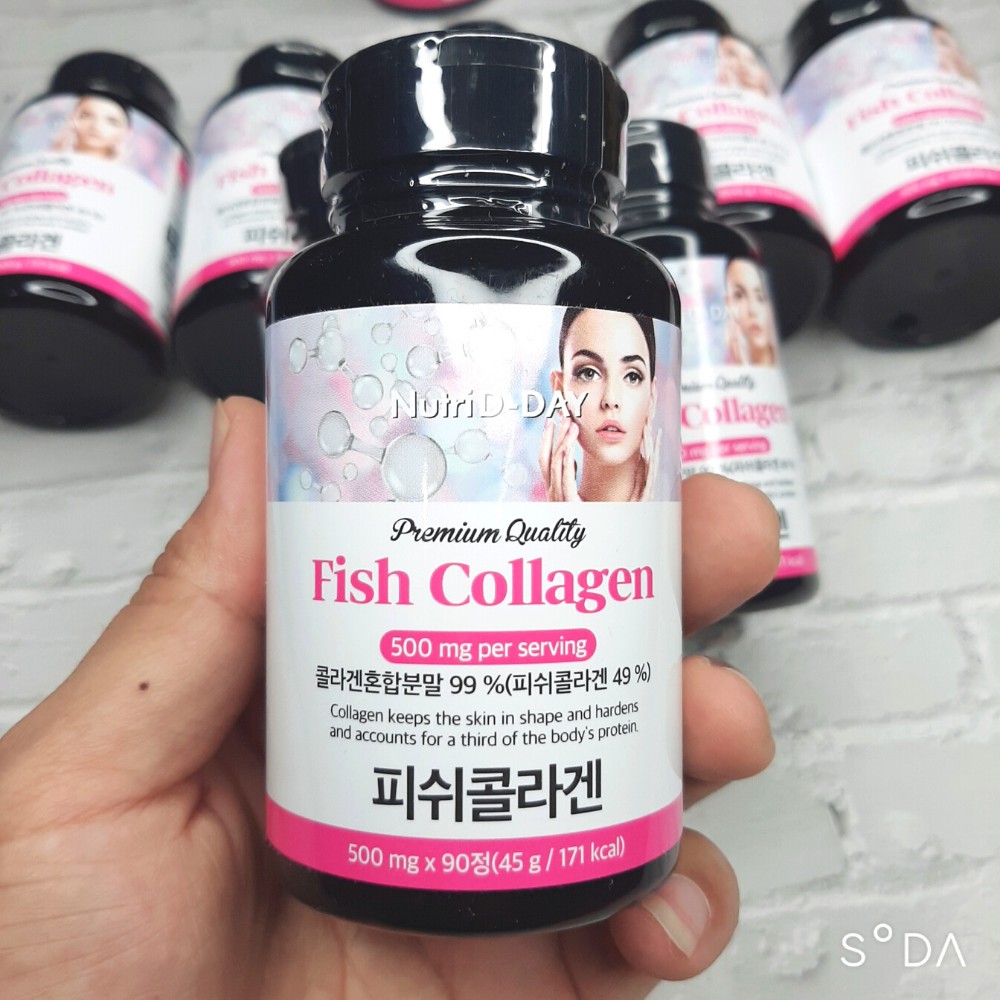 Viên uống Premium Fish Collagen 99% Đẹp da - Chống lão hóa Nutri D-Day 90 Viên ( có Bill) | BigBuy360 - bigbuy360.vn
