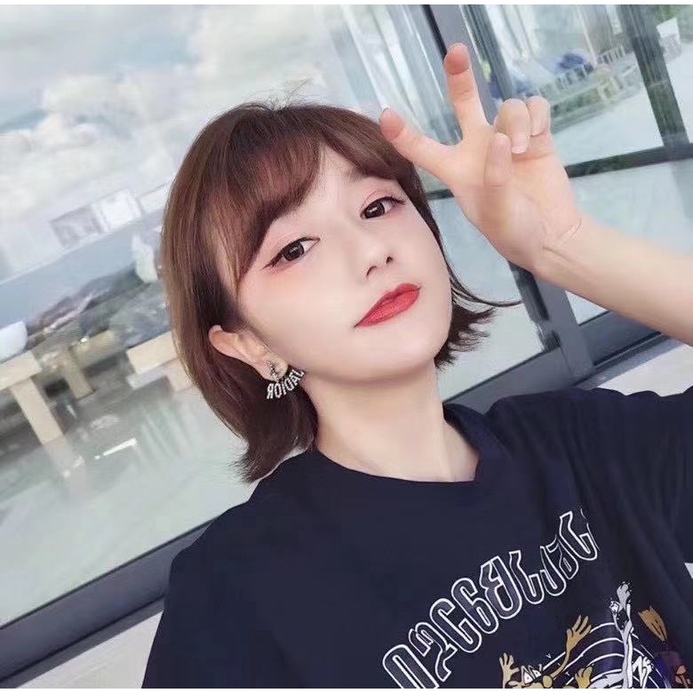 Bông tai mạ bạc 925 phong cách Hàn Quốc đơn giản cho nữ