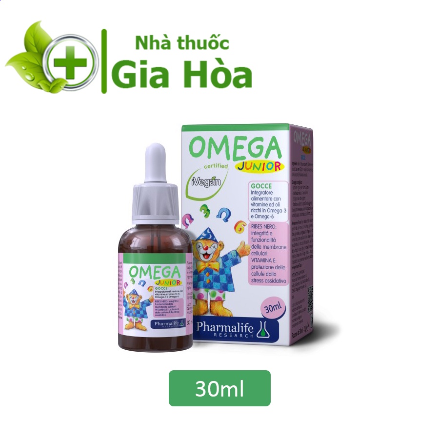 Fitobimbi Omega Junior - Siro thảo dược giúp bé phát triển trí não, tăng cường miễn dịch, tốt cho mắt (Lọ nhỏ giọt 30ml)