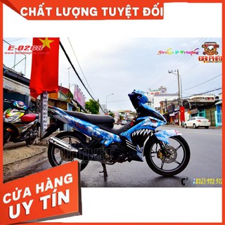 Tem Trum Ex135 Cá Mập Rỉ Sét Xanh Trắng: 0268