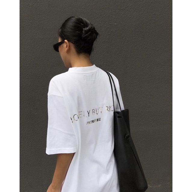 ÁO THUN UNISEX PHENOMENAL *ĐỘC QUYỀN PHENOMENAL- LONELY BUT RICH WHITE