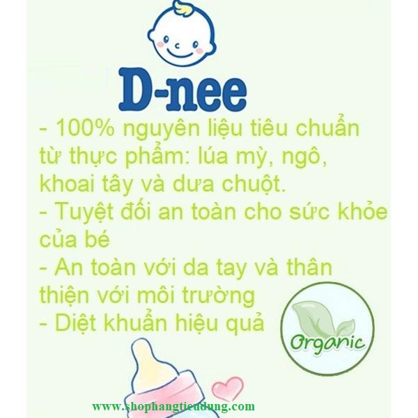 Nước rửa bình Dnee túi 600ml