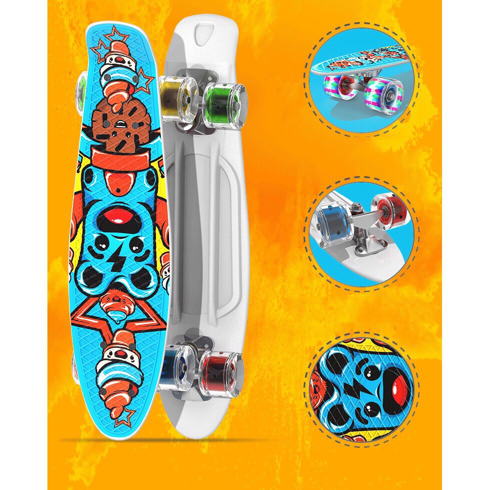 Ván trượt Skateboard Penny nhiều màu - Giao màu ngẫu nhiên