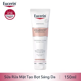 Eucerin UltraWhite Spotless Cleansing Foam: Sữa Rửa Mặt Tạo Bọt Làm Sáng Da (150 gr)