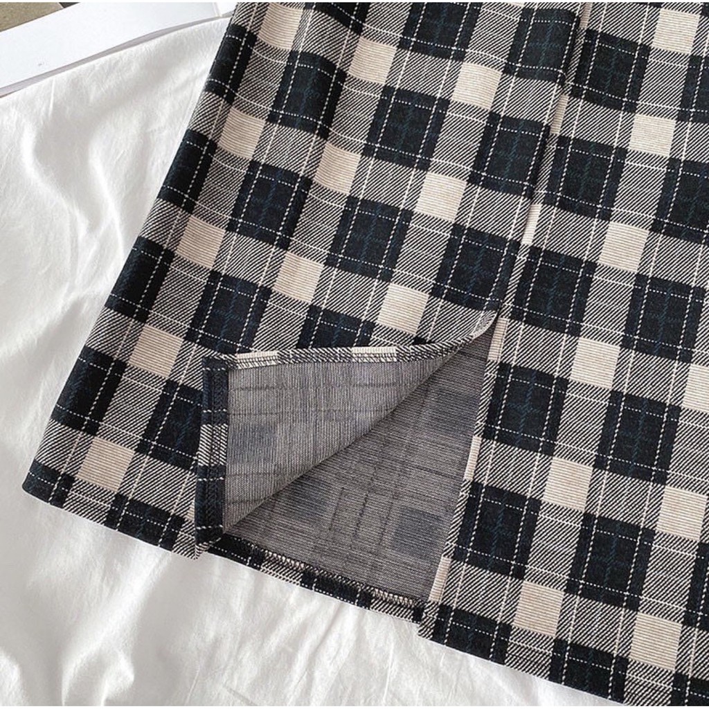 Chân Váy Dài Kẻ Chất Dạ - Titto Closet | BigBuy360 - bigbuy360.vn