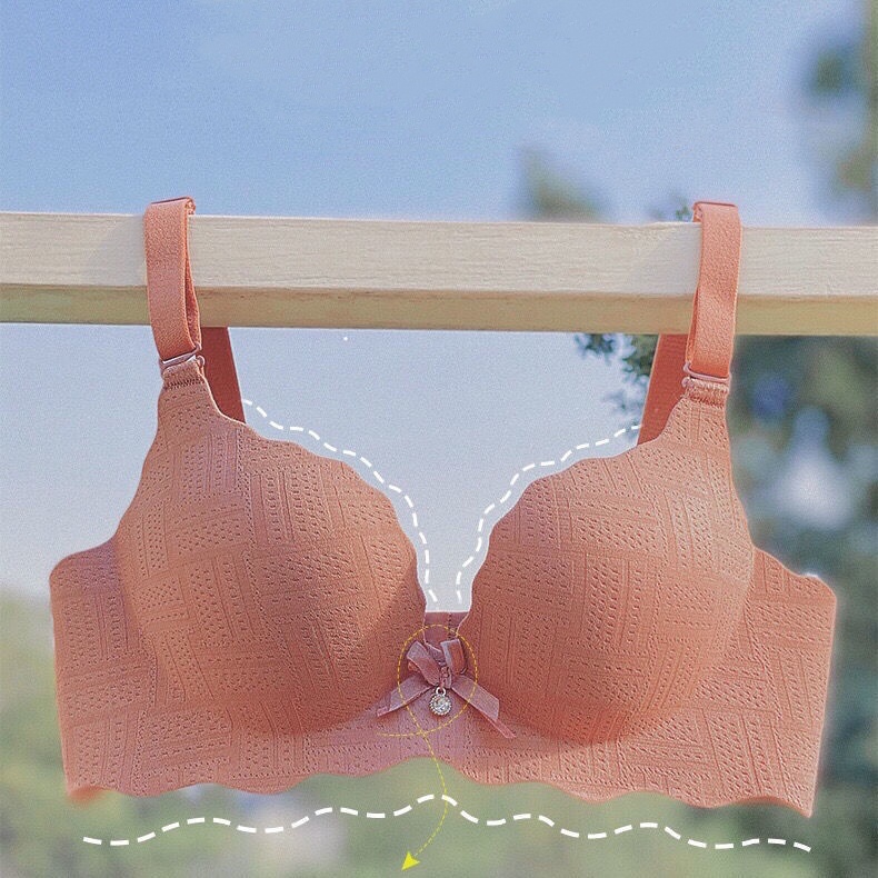·Đồ lót Nhật Bản và Hàn Quốc, đồ lót dày, đồ lót nữ tính, áo ngực nhỏ, đồ lót thoải mái, đồ lót tập hợp, dây đeo vai đàn hồi, áo ngực có thể điều chỉnh, áo ngực