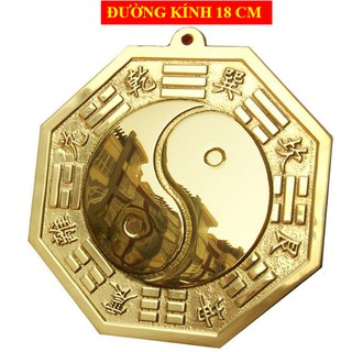 Gương bát quái âm dương đồng nguyên chất 18cm - Tiên thiên bát quái