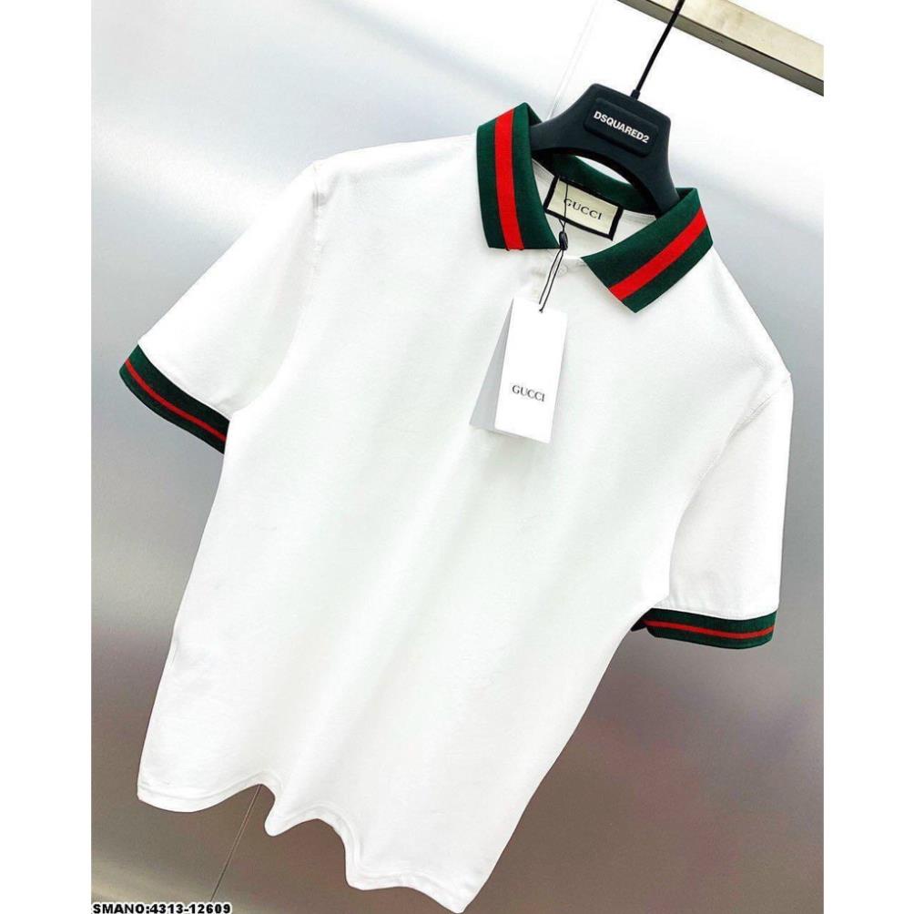 ÁO THUN GUCCI VIỀN ĐỎ TAY VÀ CỔ DÀNH CHO NAM LỊCH LÃM PHONG CÁCH !