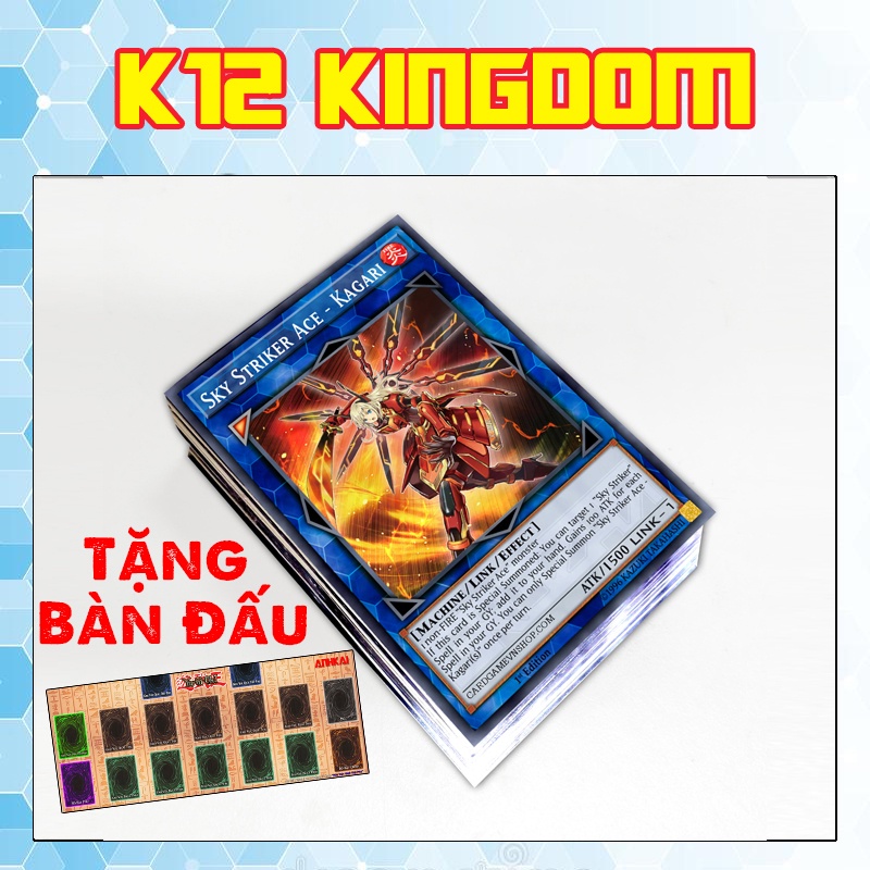 Bài Yugioh ❤️FREESHIP❤️ Thẻ bài Yugioh Sky Striker deck 54 lá