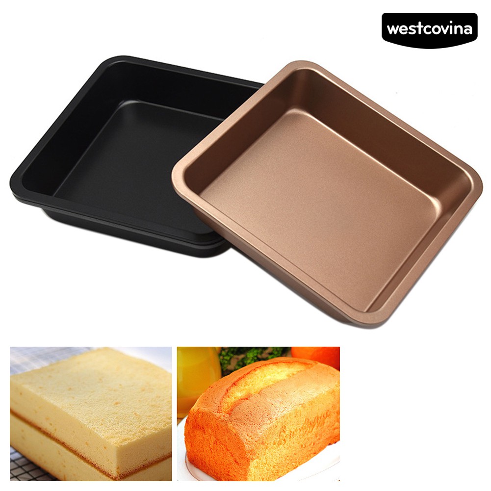 Khuôn Nướng Bánh Hình Vuông Bằng Thép Carbon 8 Inch