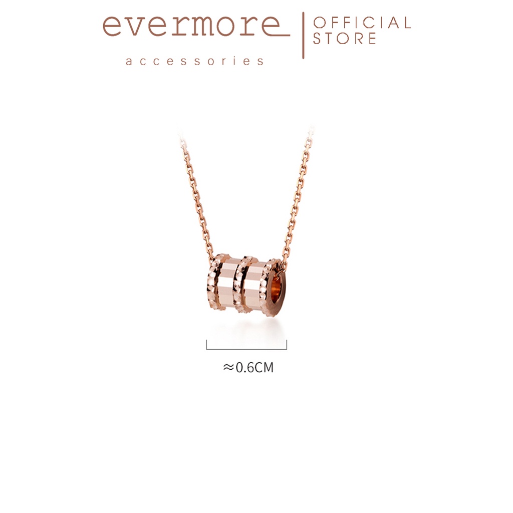 Dây chuyền bạc EVERMORE, vòng cổ hình trụ bạc ý 925, phong cách minimalism, thanh lịch - D007