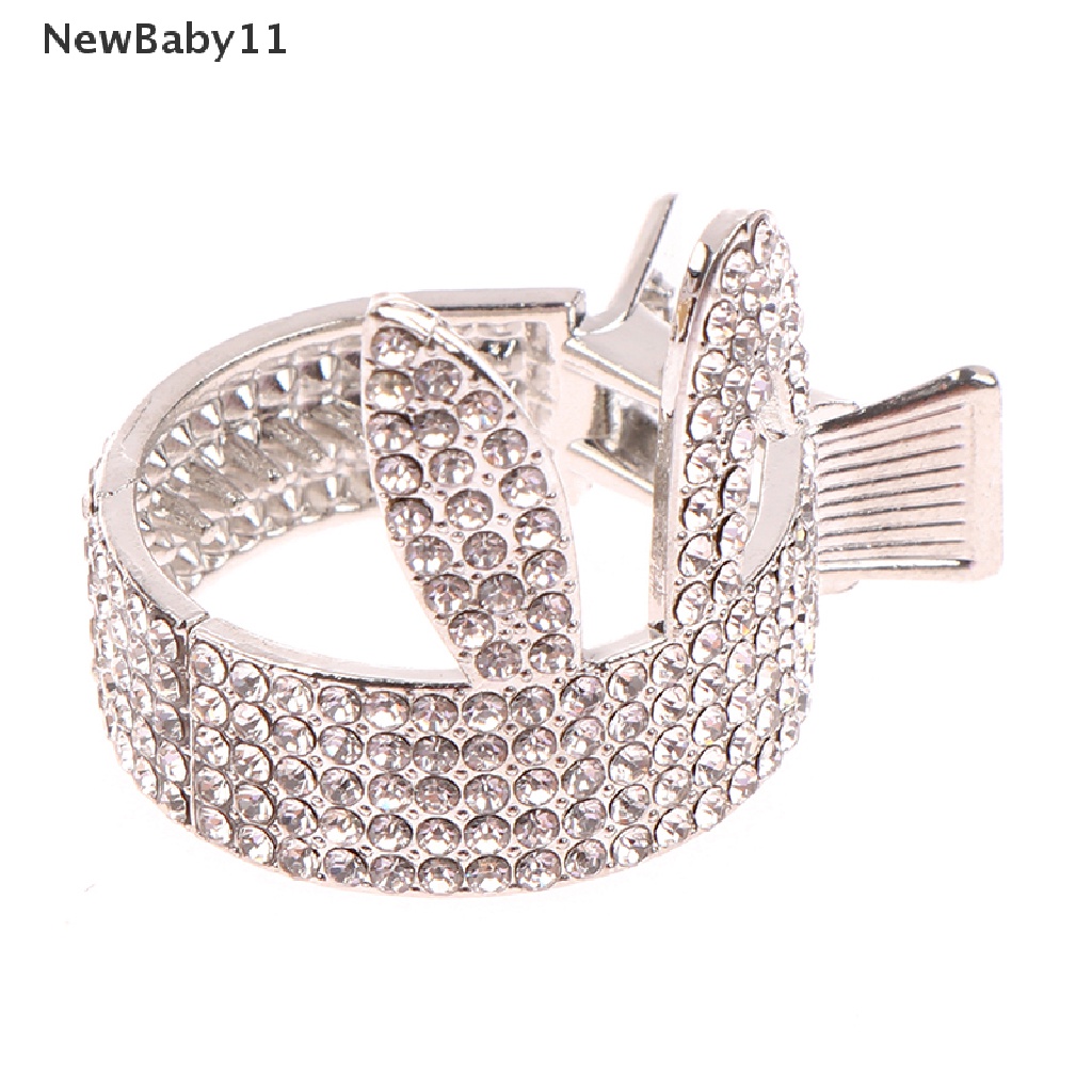 Kẹp Tóc Càng Cua Cố Định Đính Đá &amp; Ngọc Trai