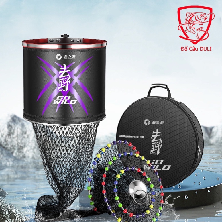 Giỏ Đựng Cá, Rọng Đựng Cá GO WILD siêu chịu tải hàng thời thượng chuyên để dùng câu đài câu đơn KK-36
