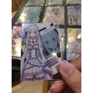 Thẻ bài sưu tầm bánh xốp Re zero - Tặng bọc bài nhựa bảo quản