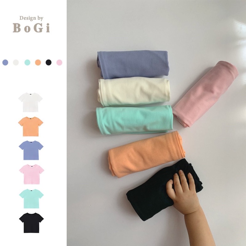 Áo thun cotton trơn cho bé trai bé gái dáng basic loại cao cấp nhiều màu