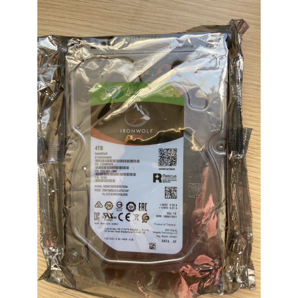 Ổ cứng chuyên dụng NAS Seagate Ironwolf 4Tb chính hãng.