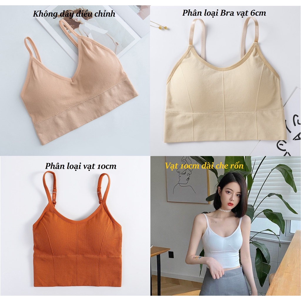 Áo croptop nữ tập gym yoga thể thao hở lưng chữ U 2 dây không gọng có đệm nâng ngực gợi cảm co giãn AN04