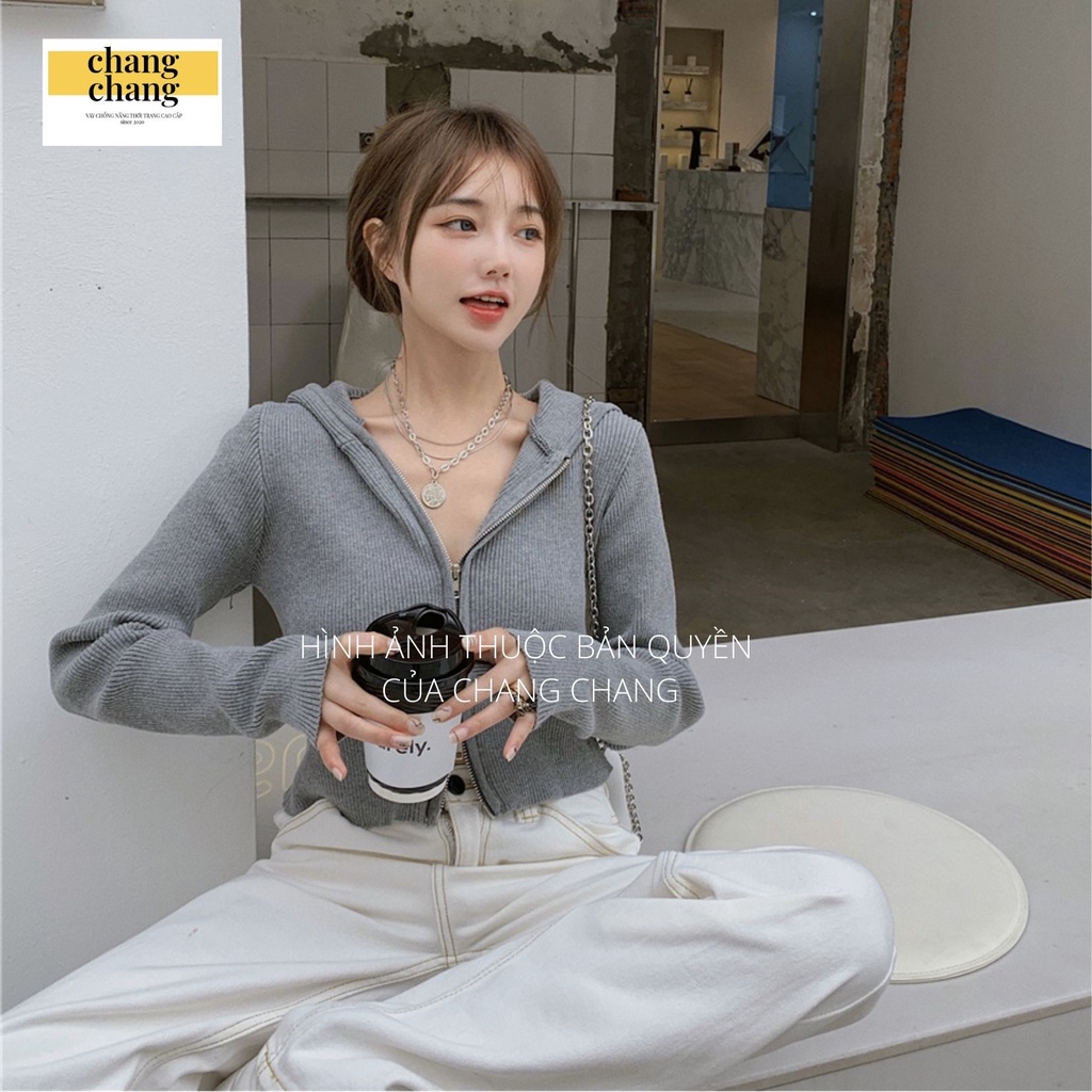 Áo Khoác Lửng Thun Gân Dày Mềm, Co Dãn Thoải Mái CHANG CHANG, Áo Chống Nắng Mềm Mát