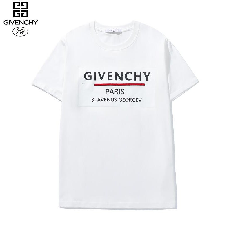 Áo Thun Cotton Ngắn Tay In Chữ Givenchy Thời Trang Cho Nam Và Nữ