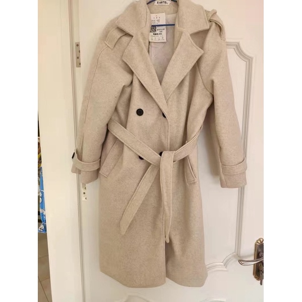 Áo dạ ép dáng dài hot trend kèm đai