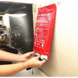 Fire Blanket Mền Chống Cháy Thoát Hiểm Dập Lửa 1.8 x 1.2M