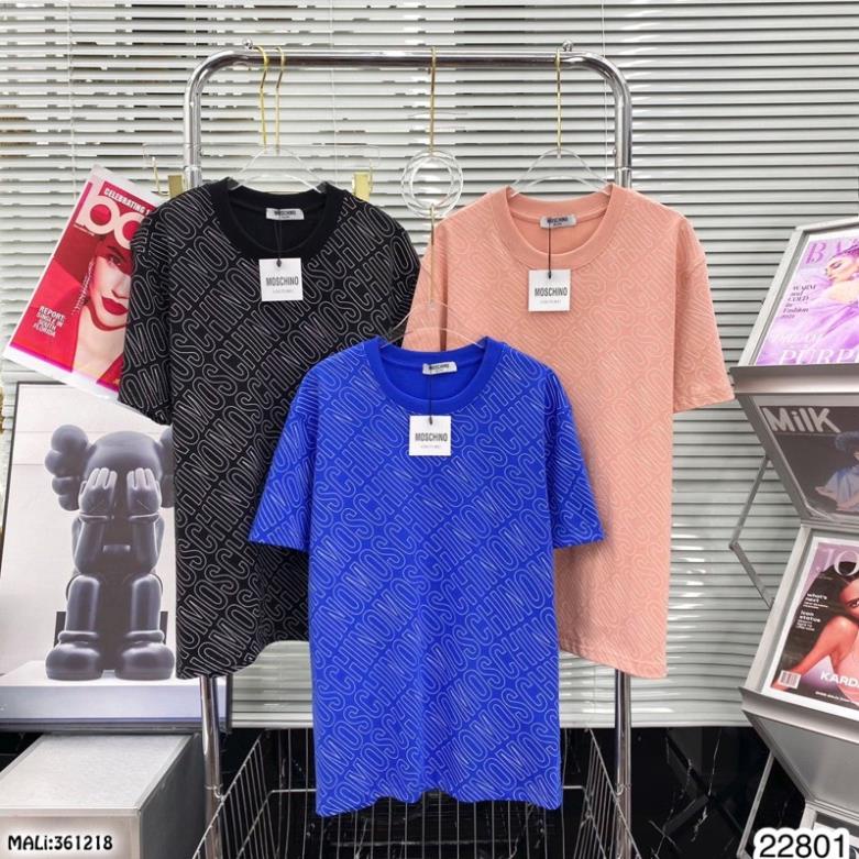 Áo Phông Nữ In Chữ Moschino Cao Cấp - Áo Thun Đôi Nam Nữ