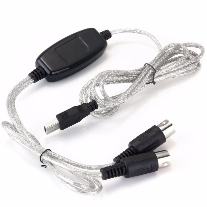 CÁP CHUYỂN MIDI SANG USB DÙNG CHO MÁY TÍNH - CÁP MIDI USB KẾT NỐI NHẠC CỤ HAY THIẾT BỊ ÂM THANH, ÁNH SÁNG VỚI MÁY TÍNH