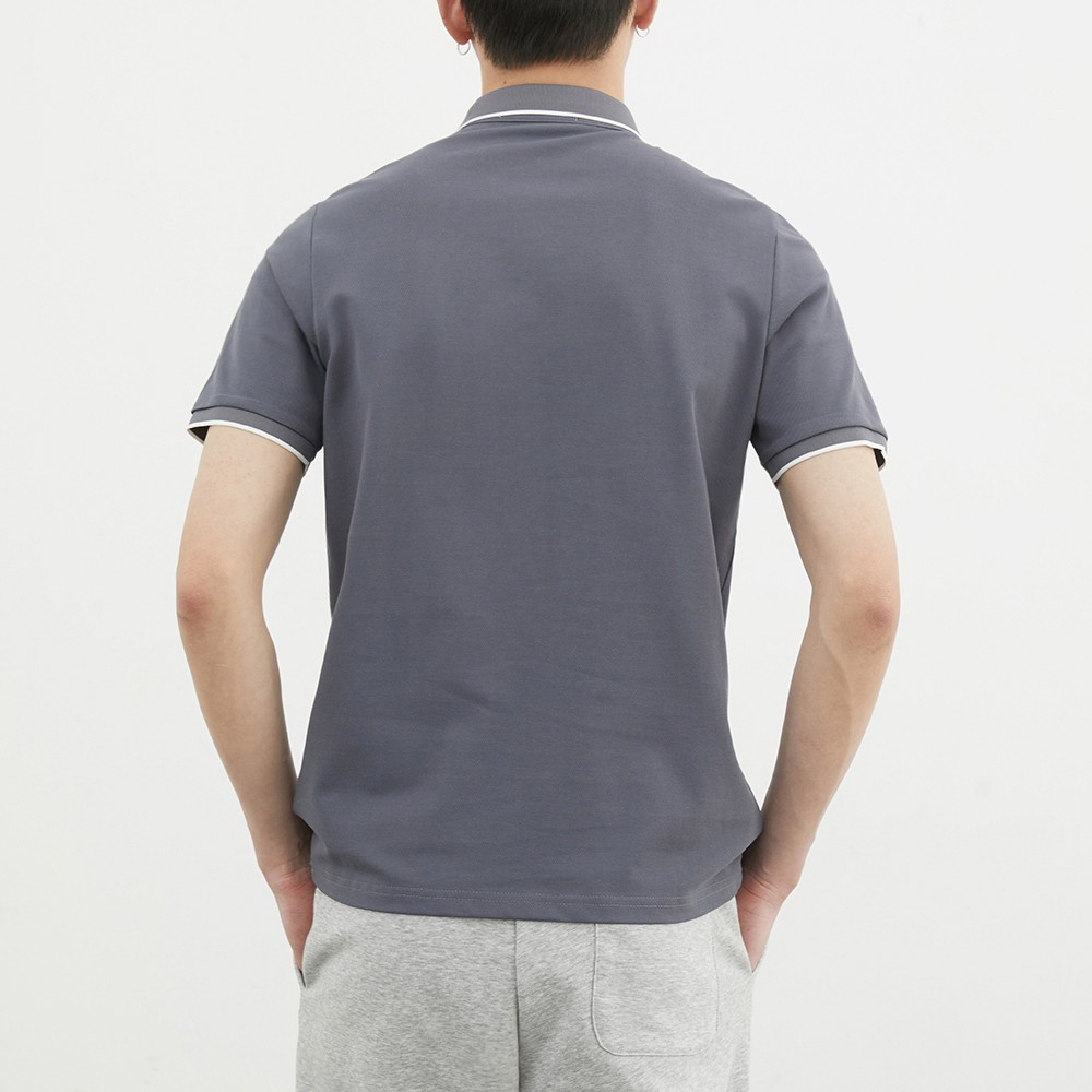 Áo thun nam Polo cao cấp cổ bẻ TRADY chất Cotton thoáng, Basic Pique - MÀU XÁM | BigBuy360 - bigbuy360.vn