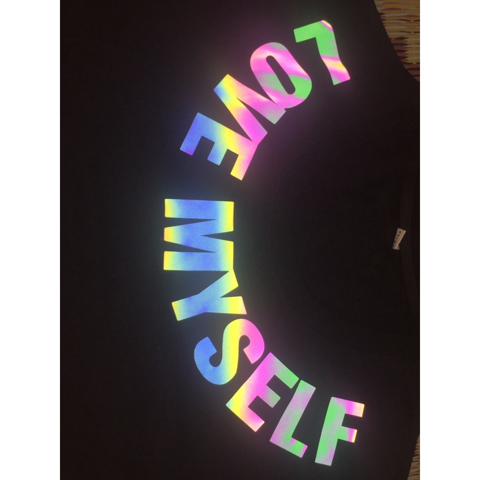 Áo thun form rộng ngắn tay in phản quang Love,Áo phông mặc đôi,nhóm,lớp