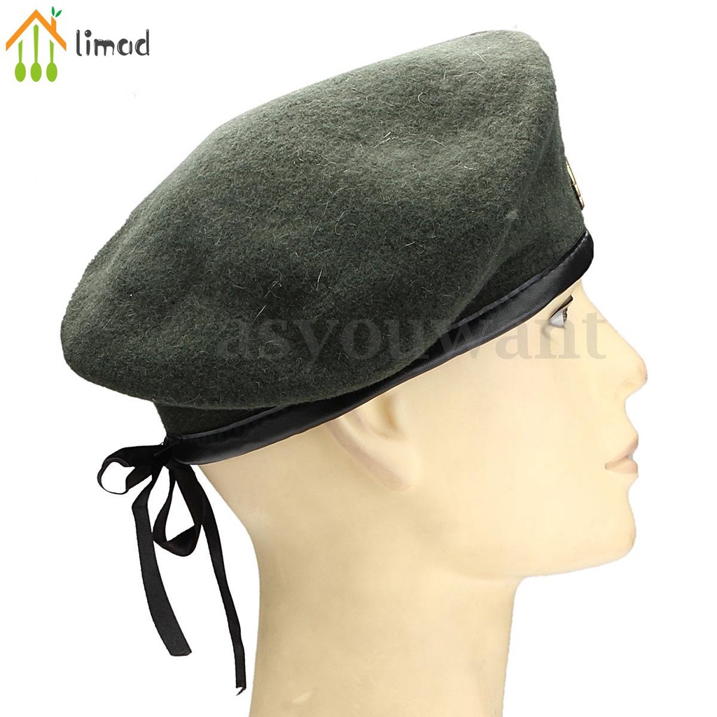 Mũ Beret Vải Len Phong Cách Quân Đội Cổ Điển Cho Nam Và Nữ