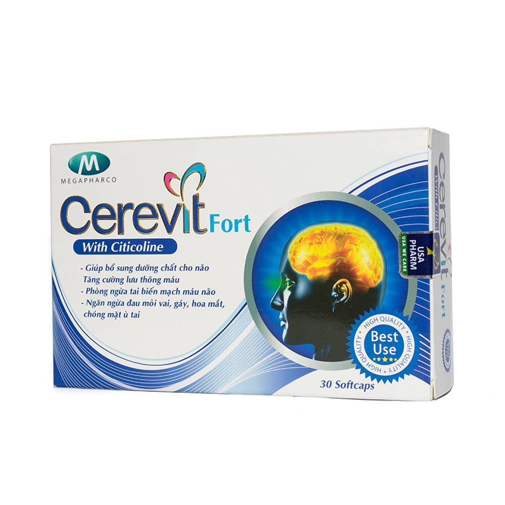 CEREVIT FORT (COENZYM Q10-NATTOKINATE)-BỔ NÃO TUẦN HOÀN MÁU NÃO-HOẶT HUYẾT DƯỠNG NÃO-NGỦ NGON TỐT CHO TIM MẠCH