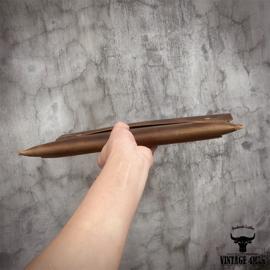 Cặp Laptop, Tệp A4 Da Bò Phong Cách Vintage Nhỏ Gọn/ túi da đựng máy tính handmade vintage BG16