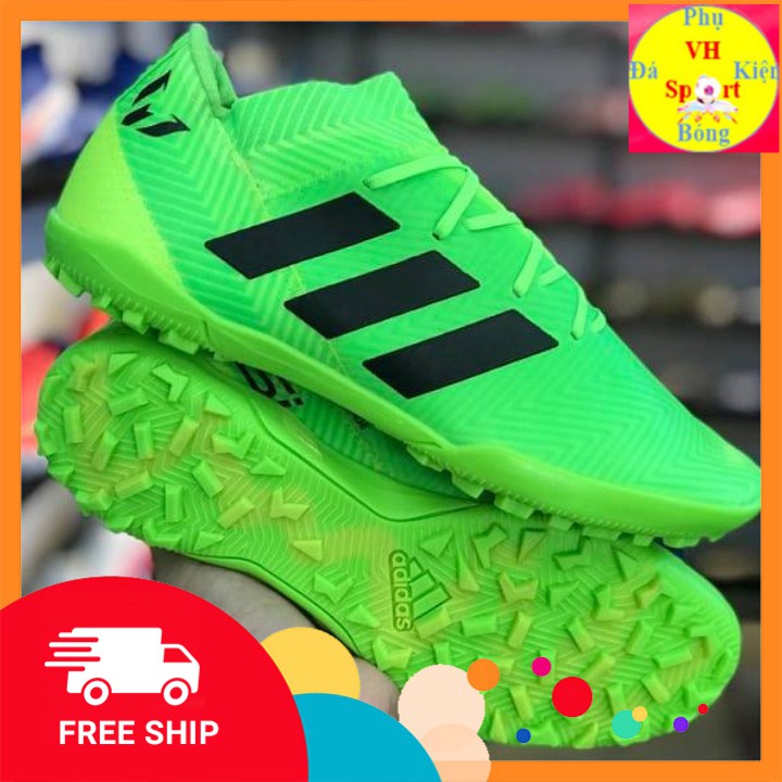 Giày đá bóng ,đá banh sân cỏ nhân tạo Adidas Nemeziz 18.3 TF Xanh Chuối