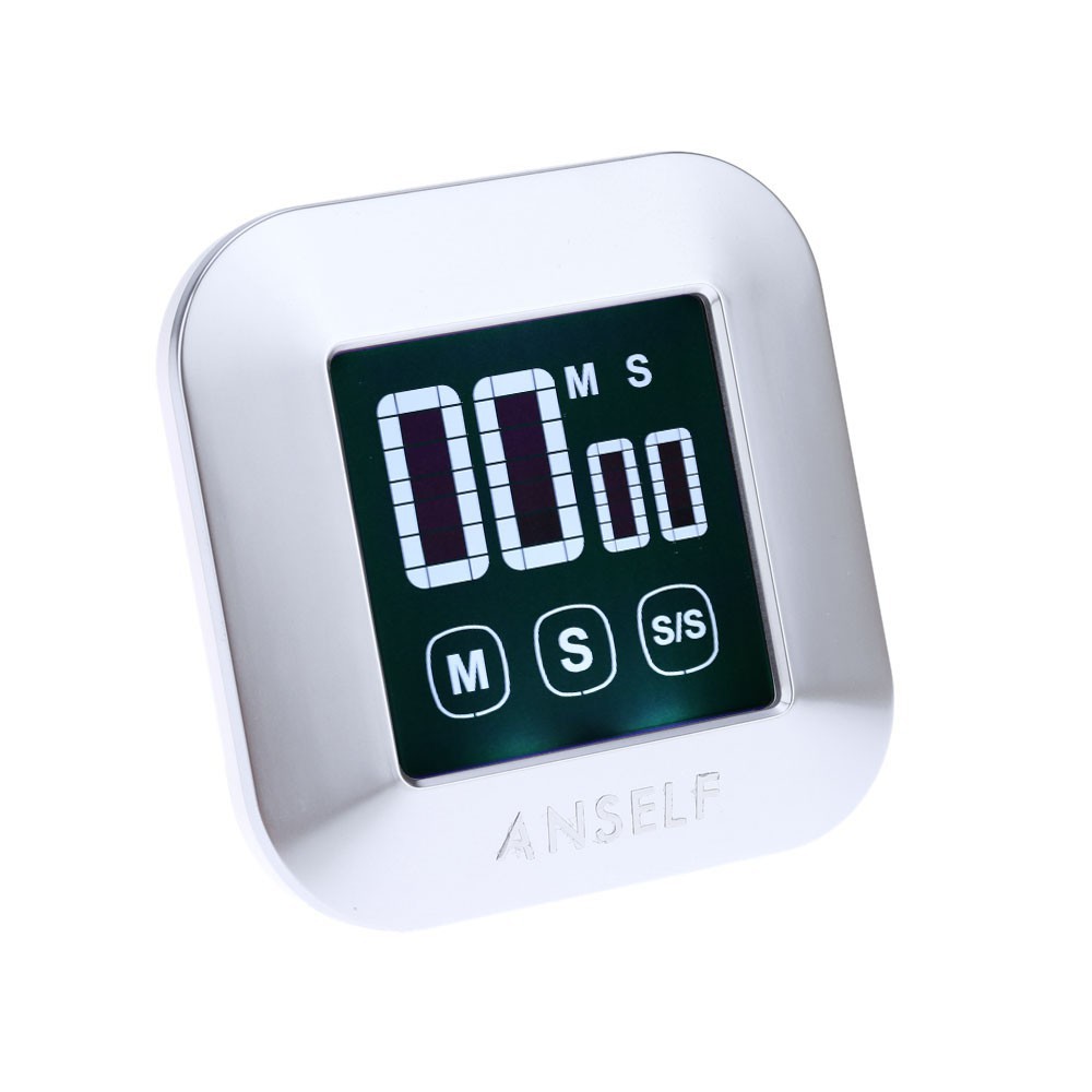 Anself LCD Digital Touch Screen Cooking Kitchen Timer Countdown Count Up Alarm C