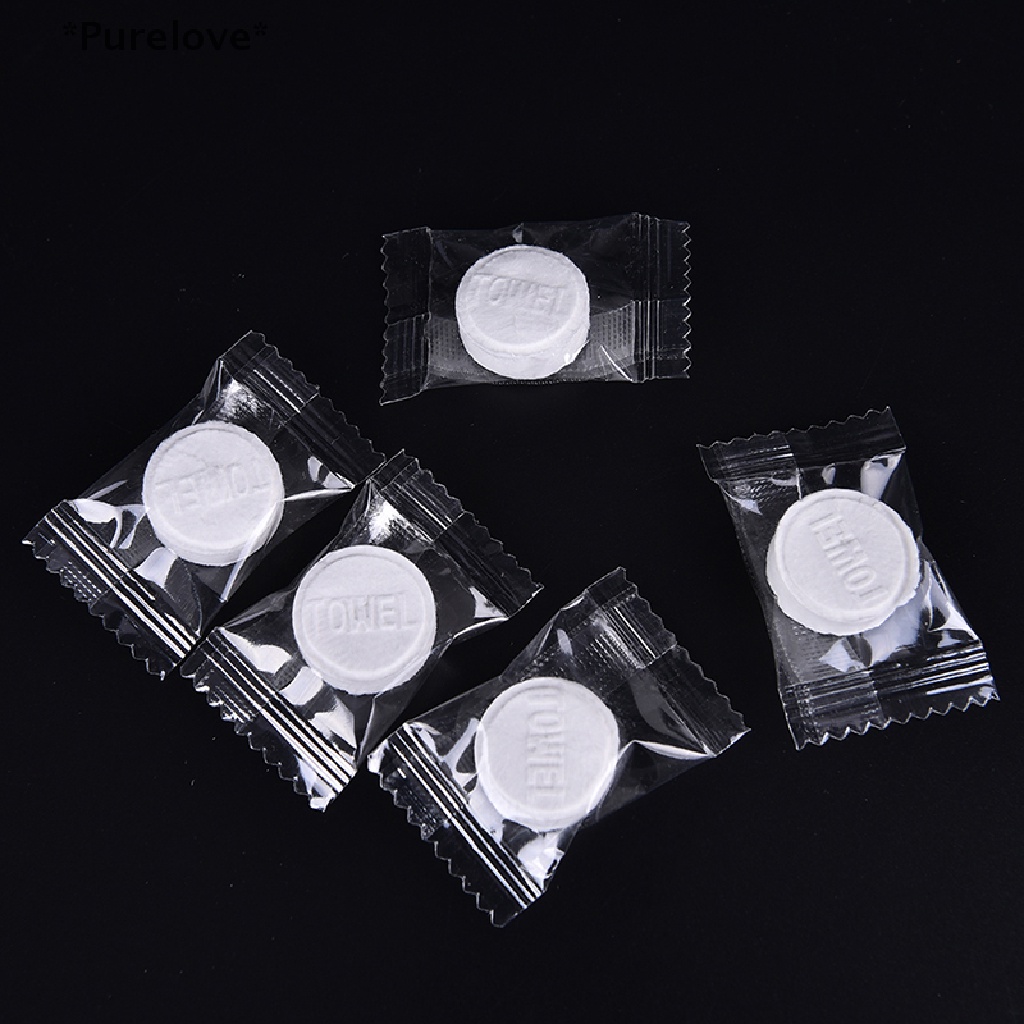 Set 10 / 50 Khăn Cotton Nén Mini Tiện Dụng Mang Đi Du Lịch