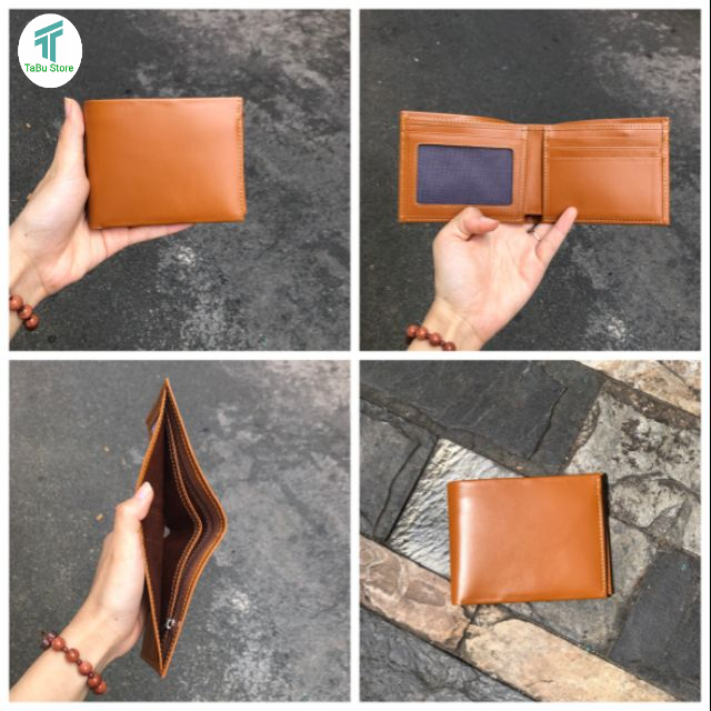 Ví Da Bò Thái Lan Nhập Khẩu ( 100%) LT38 Phiên Bản Màu Vàng Bò Đặc Biệt- Da Bò Thật Đốt Không Cháy- Không Tróc Nổ Da