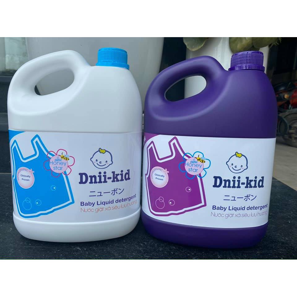 Nước Giặt Xả Dnii-Kid Can 3600ML Siêu Thơm,Siêu Tiết Kiệm [Hàng Việt Nam,Chất Lượng Cao]