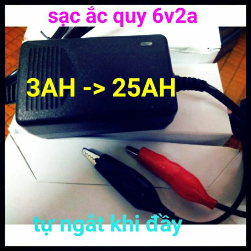 sạc ắc quy 6v, 12v tự ngắt khi đầy