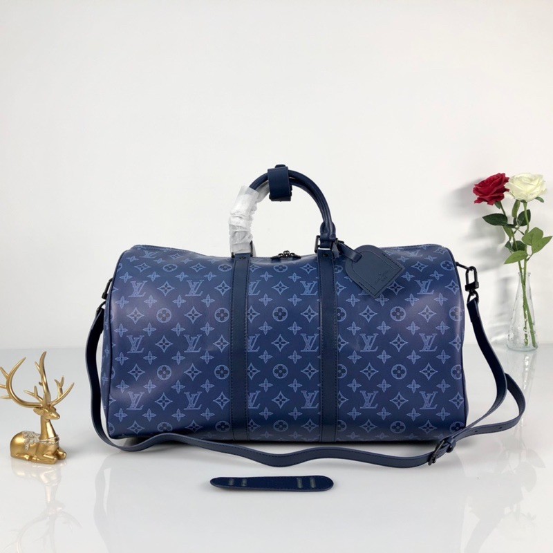 Túi du lịch da thật cao cấp Louis Vuitton Keepall LV mẫu mới siêu hot