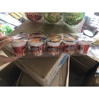 Khay 10 cốc bánh chấm sô cô la