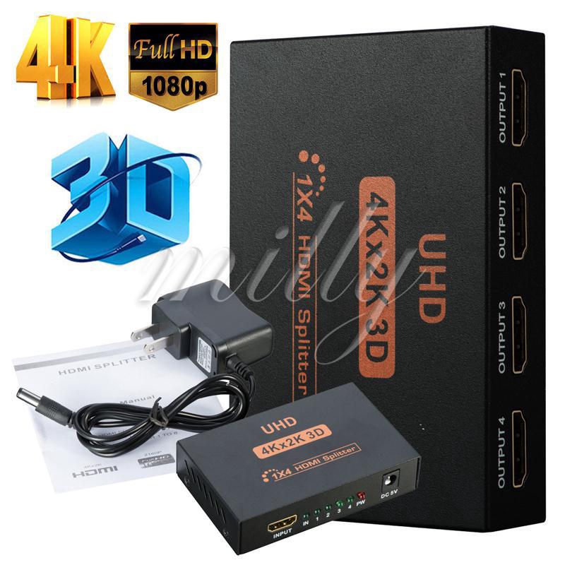 Bộ chia cổng uhd 4k x 2k 1x4 cổng full hd 1080p cho hdtv