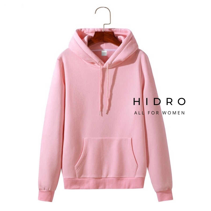 Áo Hoodie Unisex HIDRO Nỉ Bông Có Mũ Oversize Form Rộng Thời Trang