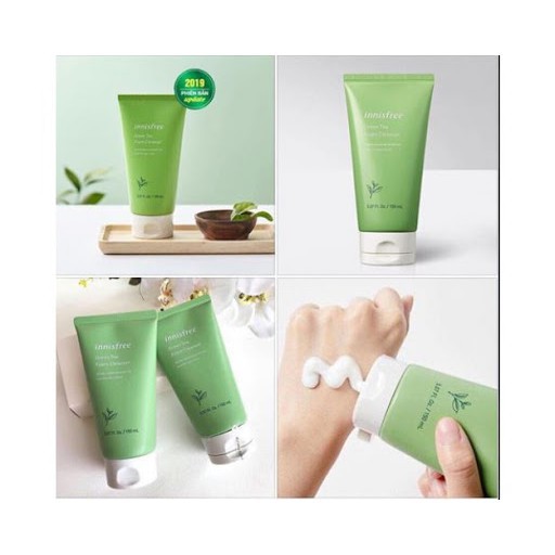 Hàng Hàn- Sữa Rửa Mặt Chiết Xuất Từ Trà Xanh Innisfree Green Tea Foam Cleanser 150ml